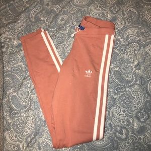 Pink adidas leggings small